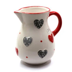 Pichet à Motif Cœurs à Pois
